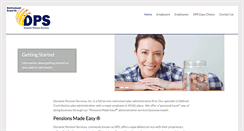 Desktop Screenshot of dynamicpension.com
